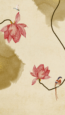 Store occultant fenêtre fleurs
