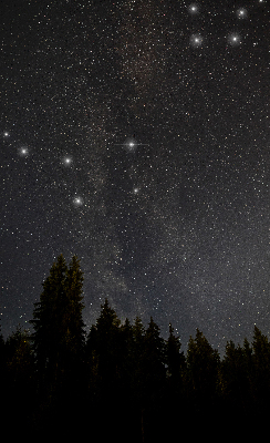 Store occultant fenêtre des étoiles dans le ciel