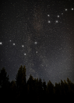 Store occultant fenêtre des étoiles dans le ciel