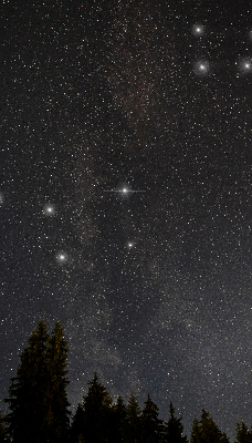 Store occultant fenêtre des étoiles dans le ciel