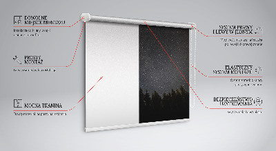 Store occultant fenêtre des étoiles dans le ciel