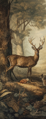 Store occultant fenêtre les animaux de la forêt