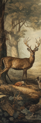 Store occultant fenêtre les animaux de la forêt
