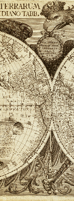 Store enrouleur occultant carte du vieux monde