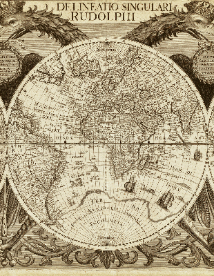 Store enrouleur occultant carte du vieux monde