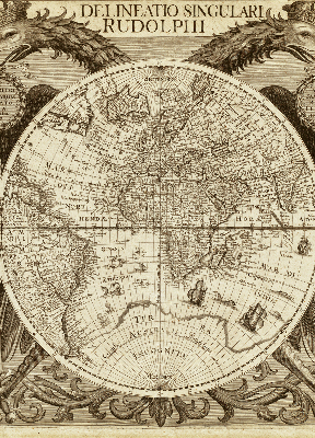 Store enrouleur occultant carte du vieux monde