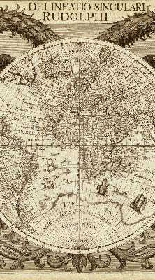 Store enrouleur occultant carte du vieux monde