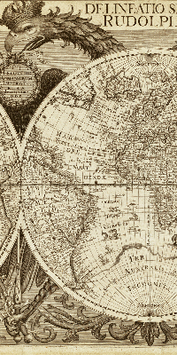 Store enrouleur occultant carte du vieux monde