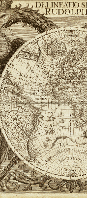 Store enrouleur occultant carte du vieux monde
