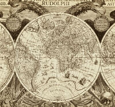 Store enrouleur occultant carte du vieux monde