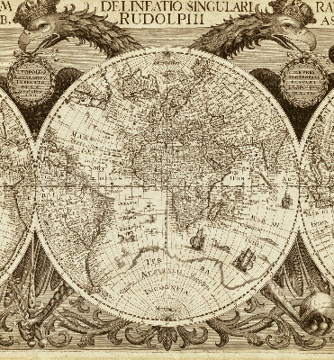 Store enrouleur occultant carte du vieux monde