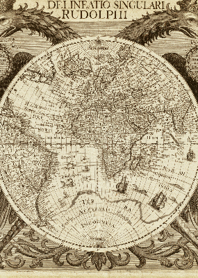 Store enrouleur occultant carte du vieux monde