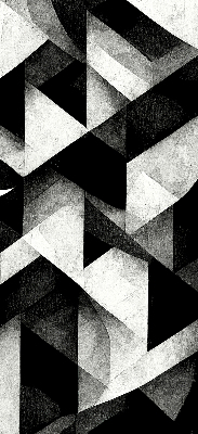 Store enrouleur occultant aux triangles abstraits