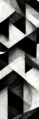 Store enrouleur occultant aux triangles abstraits