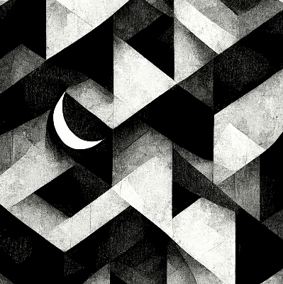 Store enrouleur occultant aux triangles abstraits