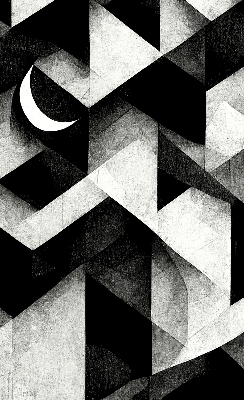 Store enrouleur occultant aux triangles abstraits