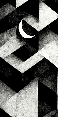 Store enrouleur occultant aux triangles abstraits