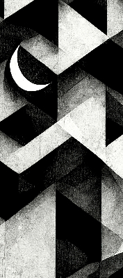 Store enrouleur occultant aux triangles abstraits