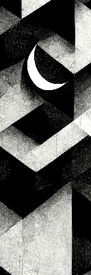 Store enrouleur occultant aux triangles abstraits