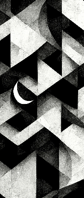 Store enrouleur occultant aux triangles abstraits