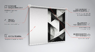 Store enrouleur occultant aux triangles abstraits
