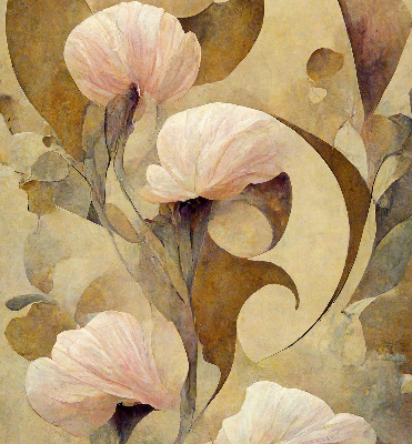 Store occultant fenêtre à fleurs roses
