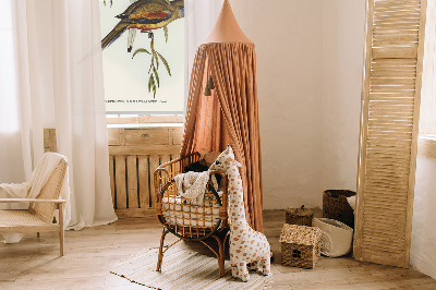 Store enrouleur occultant avec deux oiseaux sur une branche