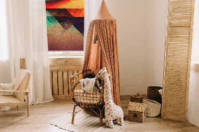 Store occultant avec motif montagnes abstraites