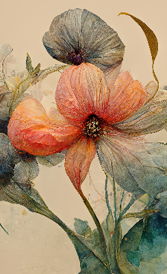 Store fenêtre intérieur fleur