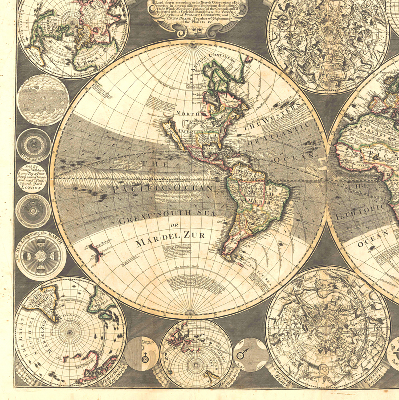Store occultant fenêtre carte du monde