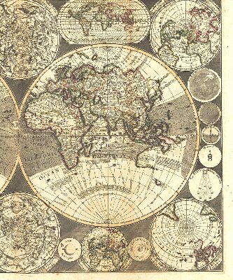 Store occultant fenêtre carte du monde