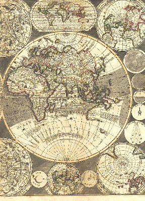 Store occultant fenêtre carte du monde