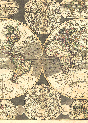 Store occultant fenêtre carte du monde