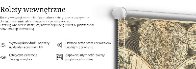 Store occultant fenêtre carte du monde