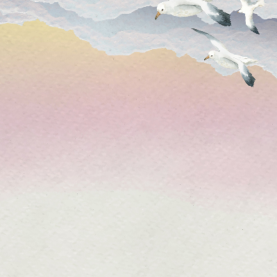 Store enrouleur occultant avec motif d'oiseaux volants