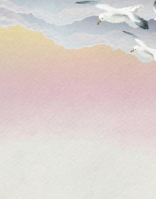 Store enrouleur occultant avec motif d'oiseaux volants