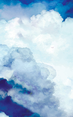Store occultant fenêtre avec motif nuages