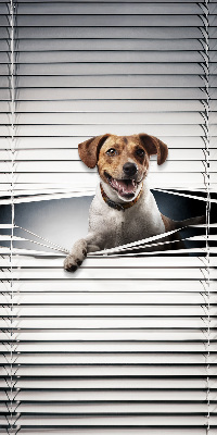 Chien pour fenêtre intérieure