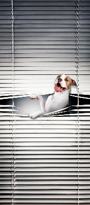 Store enrouleur occultant chien