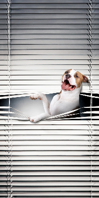 Store enrouleur occultant chien