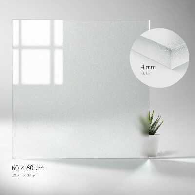 Plateau en verre carré Translucide