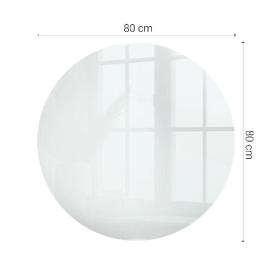 Plateau en verre avec impression Blanc pur