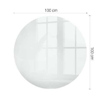 Plateau en verre avec impression Blanc pur