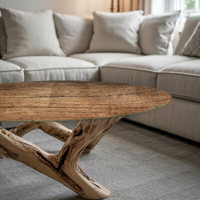 Plateau en verre rond Motif forestier élégant