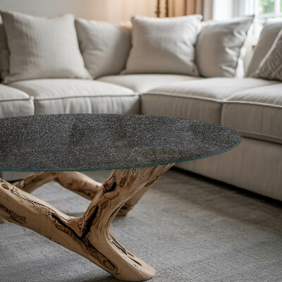 Plateau en verre avec impression Motif texture pierre