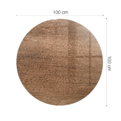 Plateau en verre avec impression Le charme du bois naturel