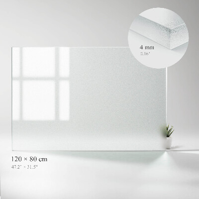 Plateau en verre rectangulaire Translucide