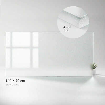 Plateau en verre rectangulaire Translucide