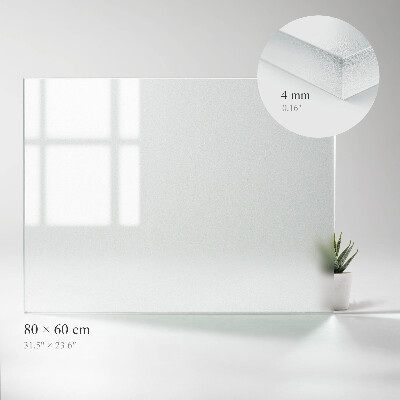 Plateau en verre rectangulaire Translucide