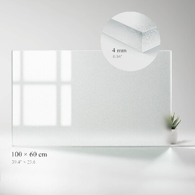 Plateau en verre rectangulaire Translucide